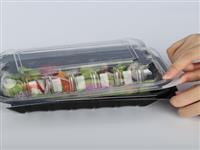6"x9" Plastic Vented Anti Fog Hinged Lid Pp Sturdy Clamshell Box Double Color Plastic To Go Containers For Hot Ready Food
