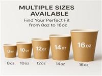 Premium Heat Resistant Single Wall Drink Cups Milk Tea Shop Coffee Bar Custom Logo Paper Cups